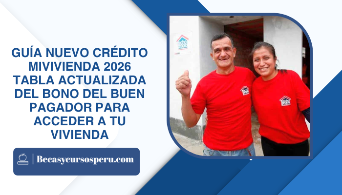 Guía Nuevo Crédito Mivivienda 2026: Tabla Actualizada del Bono del Buen Pagador para Acceder a Tu Vivienda